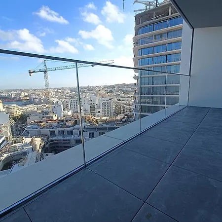 St Julian's Mercury Tower High Floor Studio In The Sky In Tallest Zaha Hadid Tower In Malta