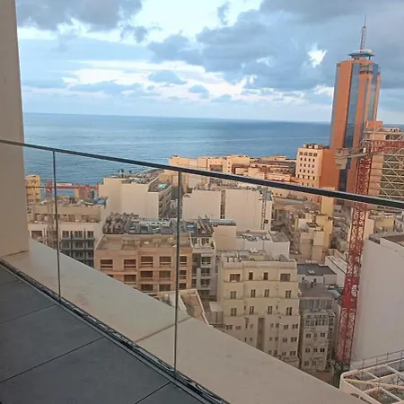 St Julian's Mercury Tower High Floor Studio In The Sky In Tallest Zaha Hadid Tower In Malta Apartment San Ġiljan